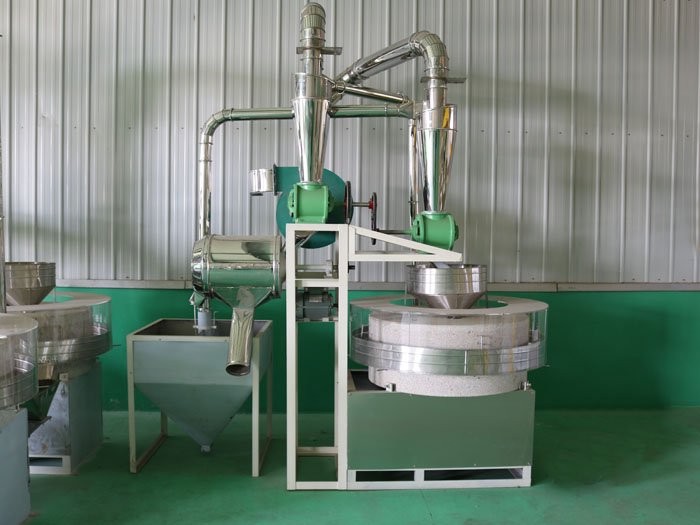 全自动电动石磨面粉机 大成机械 小型磨面机 自动上料图3