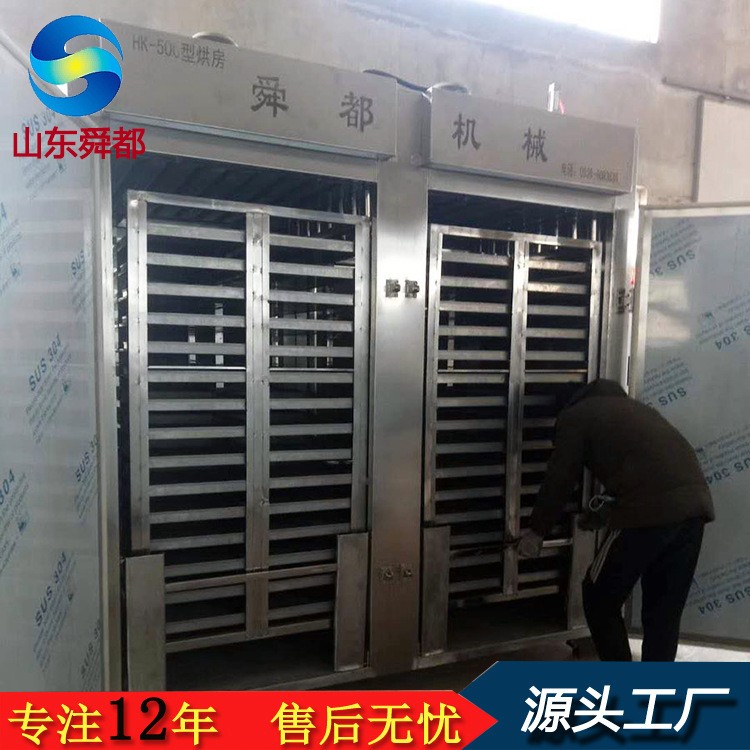 500公斤腊肉诸城烟熏炉生产厂家 腊肠腊肉蒸煮烘干熏烟机烟熏设备图4