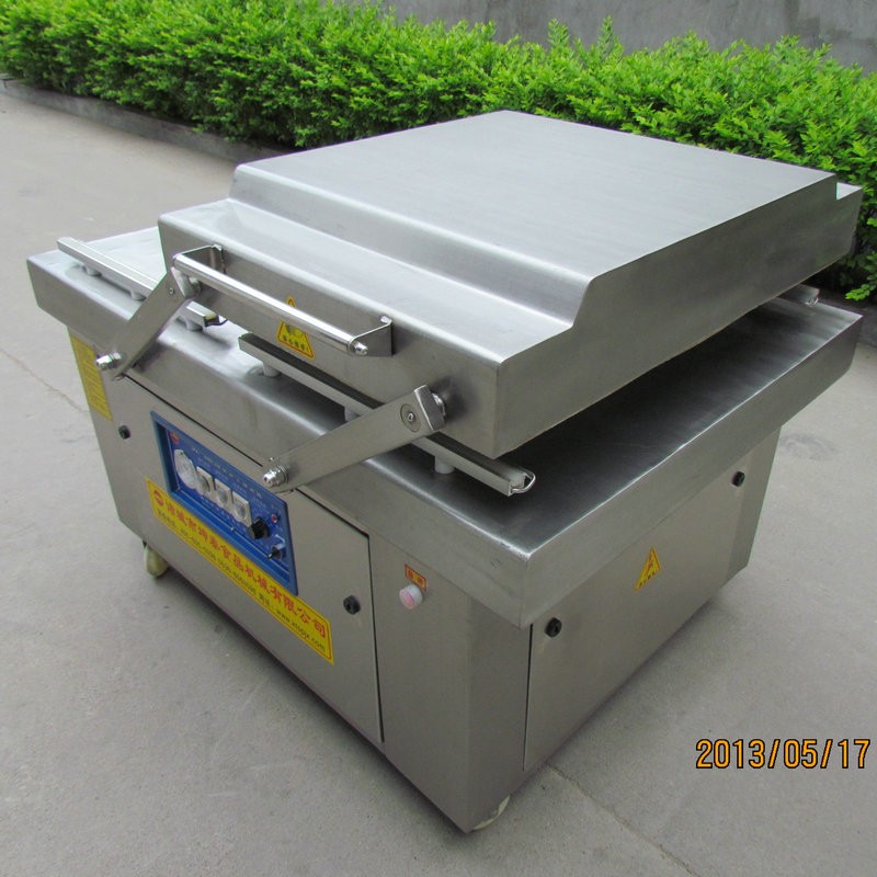 DZ-500双室真空包装机厂家 摇臂式摆盖式真空封口包装机械设备图6