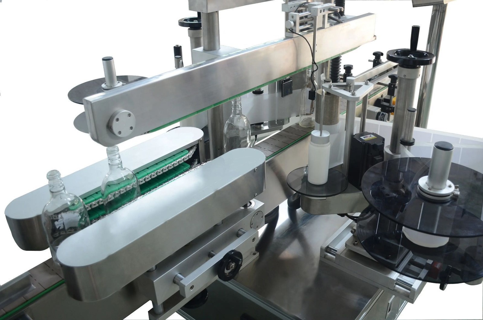 厂家供应全自动不干胶双面贴标机方瓶圆瓶饮料酒水瓶多种配置图4