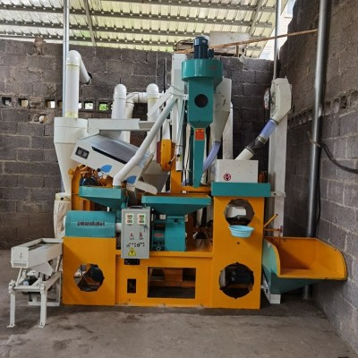 全自动碾米机成套设备 商用去砂除杂打米机 操作简单出米粒高