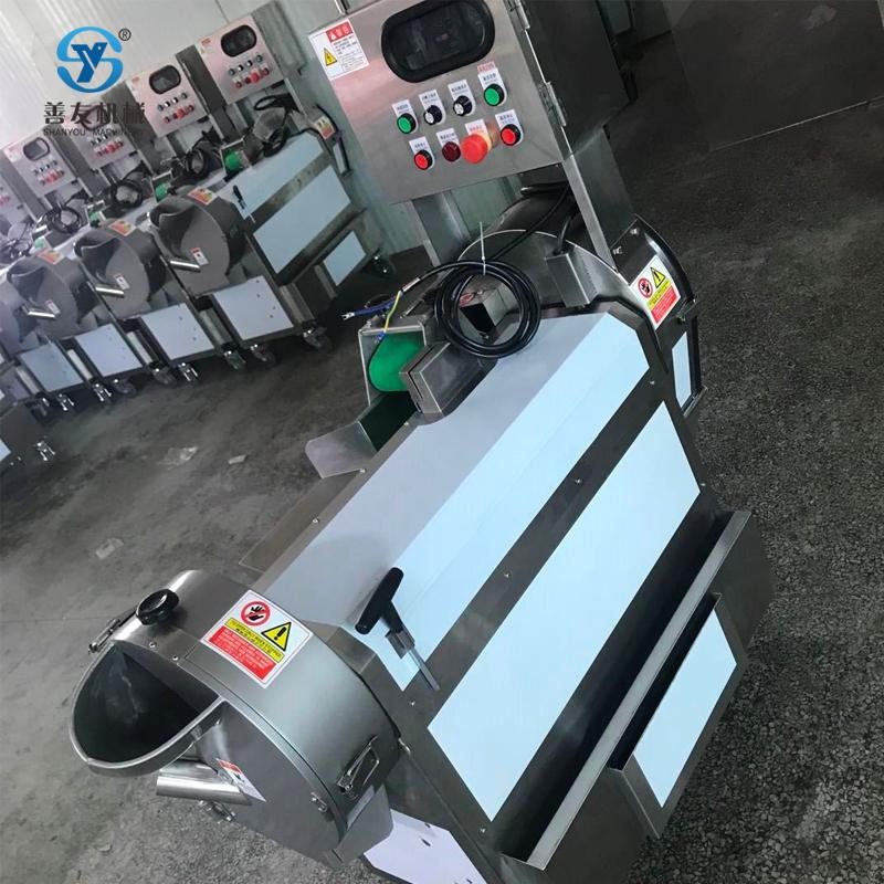 善友机械不锈钢多功能切菜机SY-901双头切片切丝切丁切条机图5