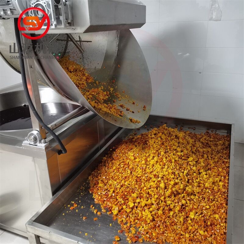 香脆椒 香辣酥油炸锅 花生米油炸辣椒油炸机器 全自动搅拌油炸锅图2