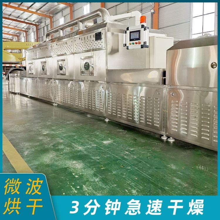 源头供货隧道式干燥设备 新型燕麦片小米五谷杂粮熟化微波烘干机图5