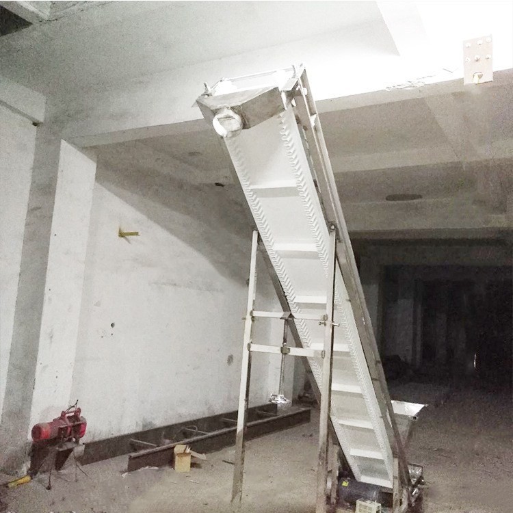 爬坡颗粒输送机食品不锈钢输送机饲料皮带输送带图5