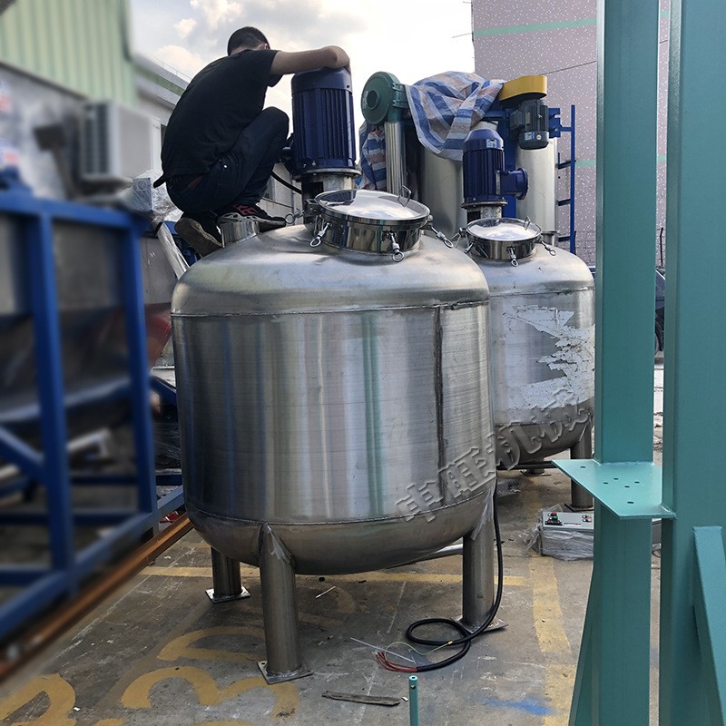 广东厂家生产饮料液体调配搅拌罐 菌种发酵釜 电加热真空搅拌罐图4