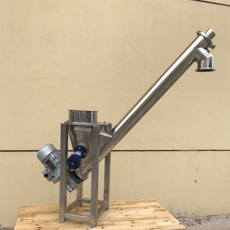 螺旋输送机 不锈钢蛟龙螺旋上料机 螺杆传送自动颗粒粉末提升机图2