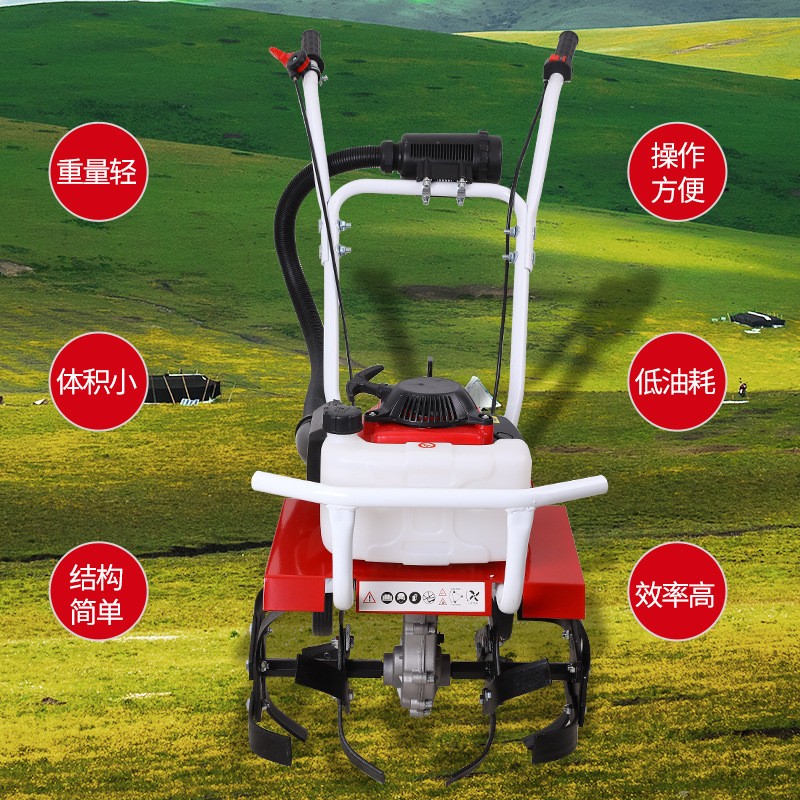 微耕机小型开沟松土机汽油多功能农用耕地机果园除草旋地机图4