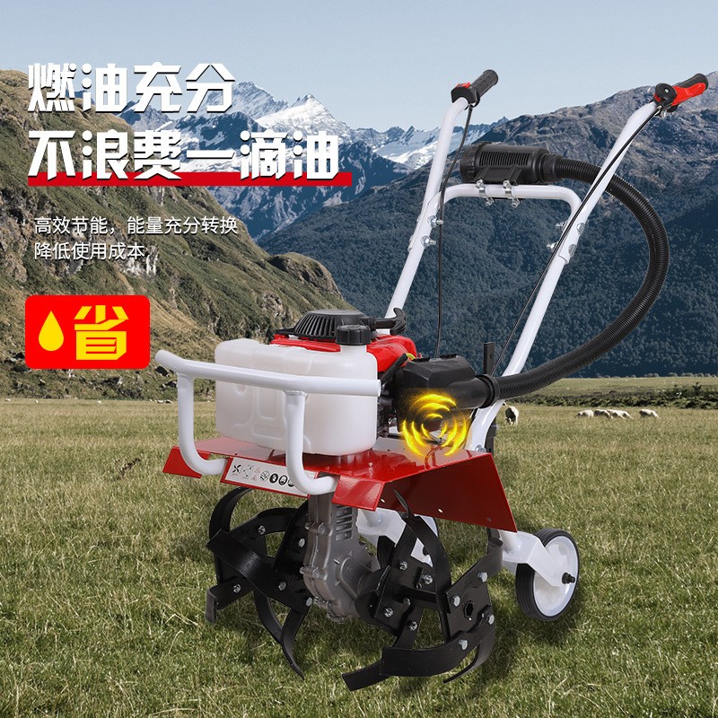微耕机小型开沟松土机汽油多功能农用耕地机果园除草旋地机图3