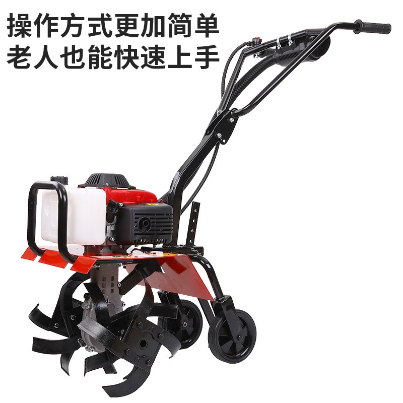 微耕机农用小型开沟机新款耕地机翻土神器耕田汽油松土犁地旋耕机图3