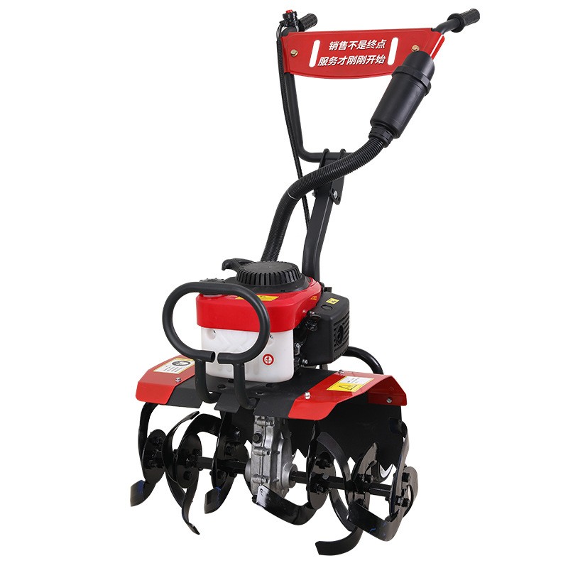 新款微耕机小型汽油家用四冲程松土水田锄草开沟机翻地开荒旋耕机图5