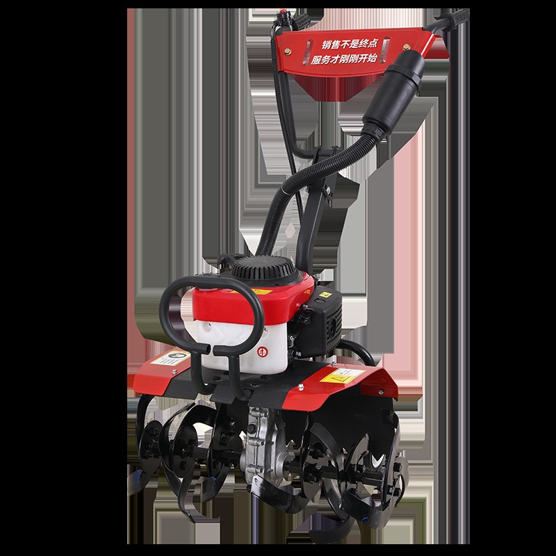 新款微耕机小型汽油家用四冲程松土水田锄草开沟机翻地开荒旋耕机图4