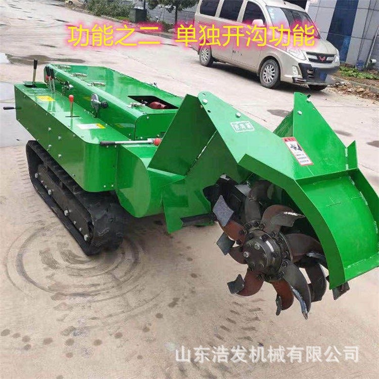 履带式农耕犁地除草机35马力果园开沟翻地机瓜棚省人工施肥起垄机图2