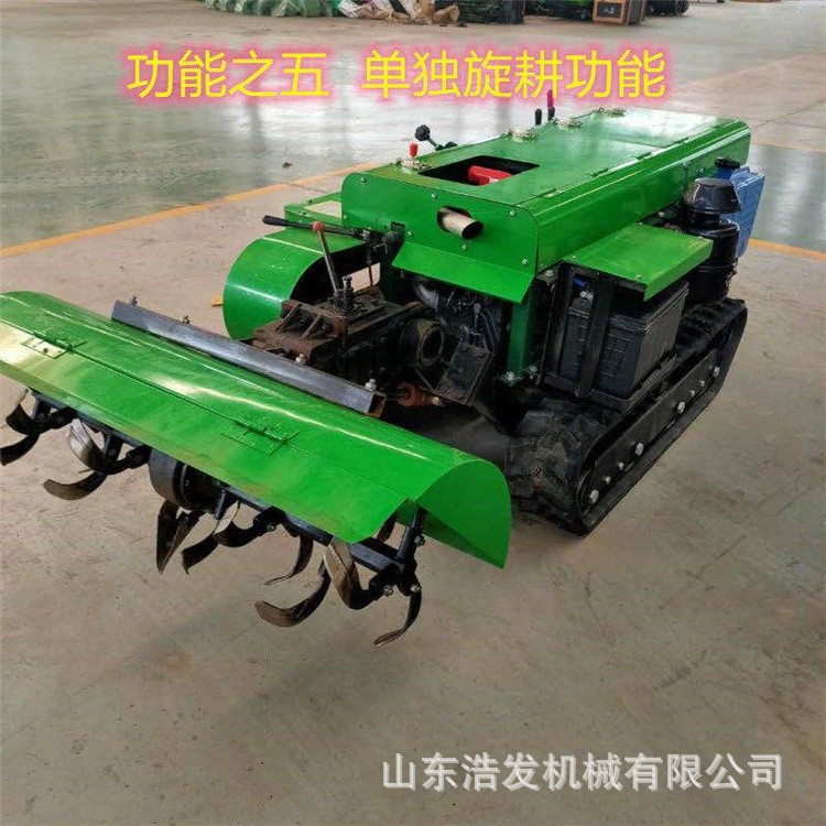 履带式果园开沟机35马力农用松土犁地机可遥控行走大棚除草翻地机图3