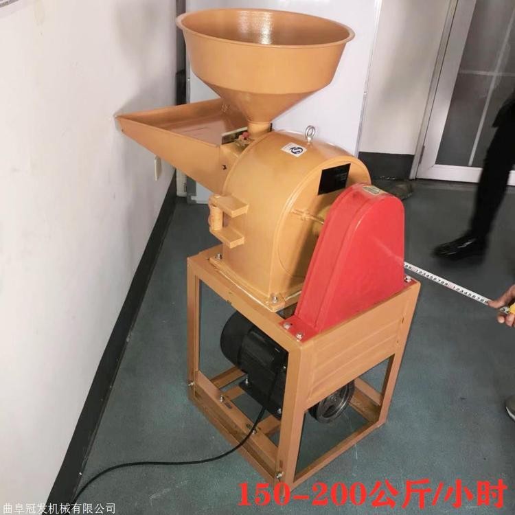五谷杂粮粮食粉碎机 锥形小钢磨 家用糯米大米面粉机图5
