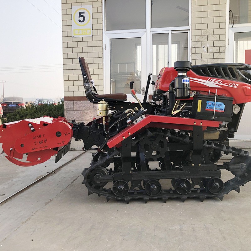 批发25马力水旱两用履带旋耕机乘坐式履带机开沟松土履带拖拉机图2