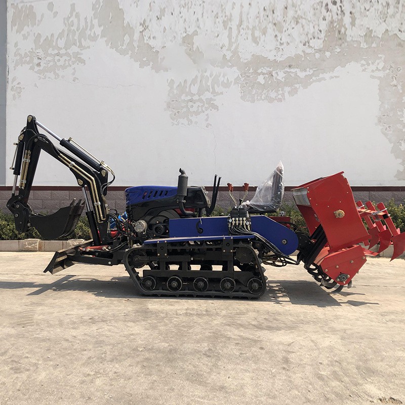 批发35马力水旱两用履带旋耕机园管理机35马力开沟犁地机图3