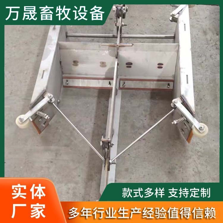 猪用刮粪机立式转角轮 不锈钢自动清洁粪便刮粪机 养猪场刮粪板图5