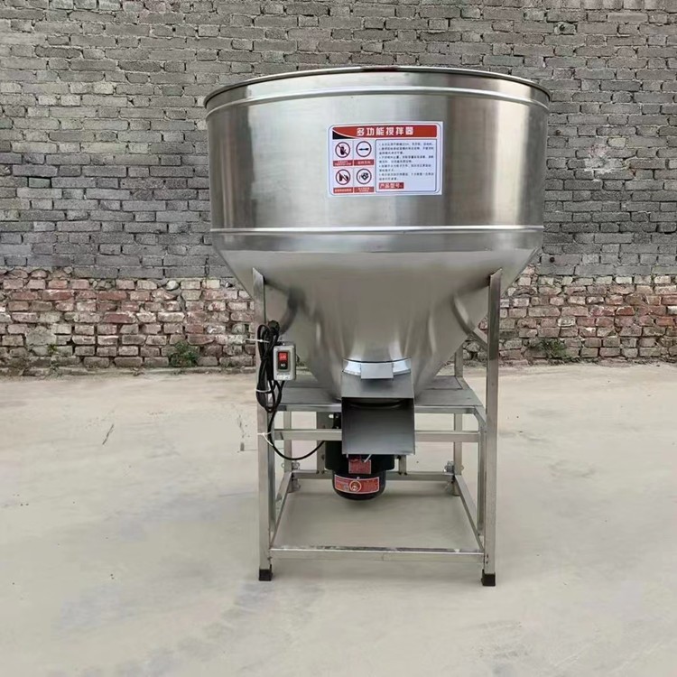 小型家用养殖场拌料设不锈钢饲料搅拌机 养殖场干湿拌药拌料设备图4