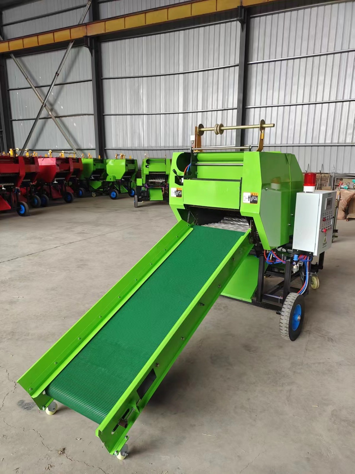 自动打捆包膜一体机 断膜青贮饲料圆捆包膜机打捆机图5