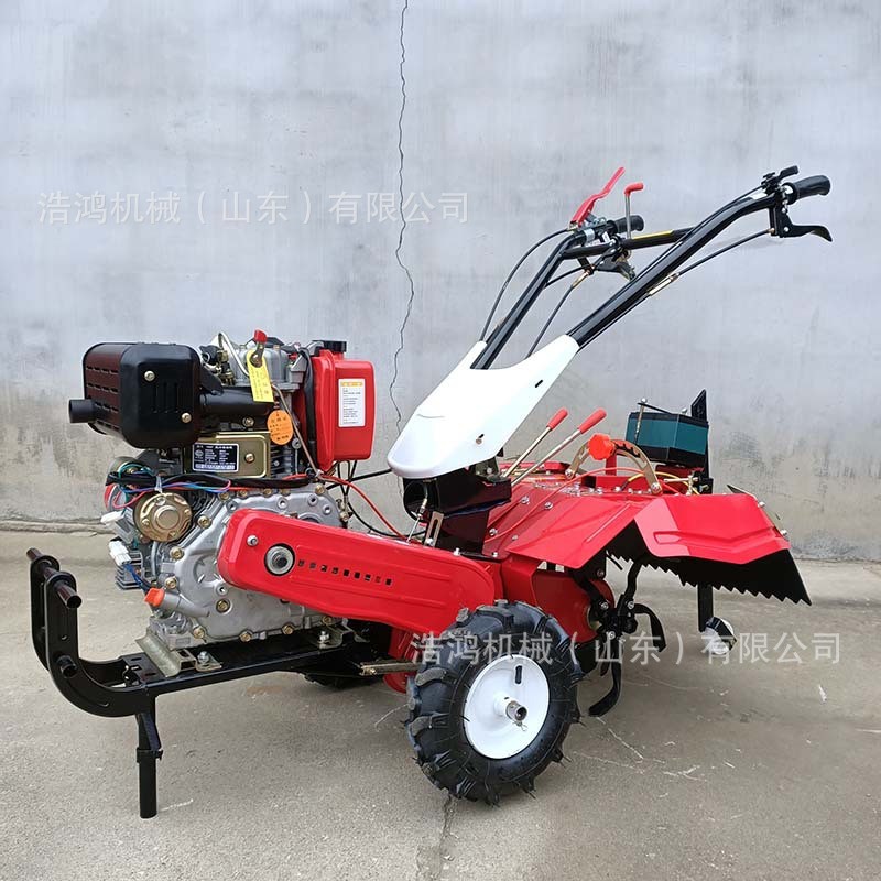 汽油款微耕机打田机翻土机各种农具小型柴油旋耕机 手扶式微耕机图4