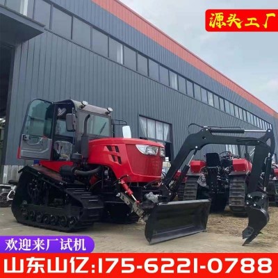 履带式旋耕机 多功能果园田园管理机 农用大棚乘坐式微耕机除草旋