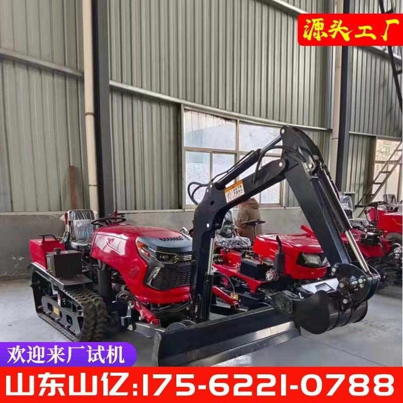 履带式旋耕机 多功能果园田园管理机 农用大棚乘坐式微耕机除草旋图2