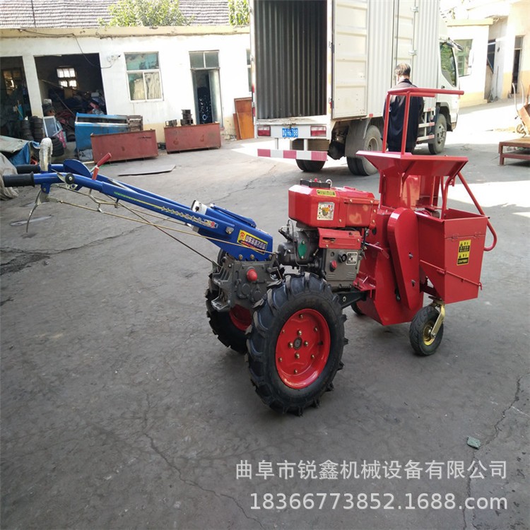 秸秆粉碎手扶式单行玉米收获机小型家用柴油玉米收获机掰棒子机图4
