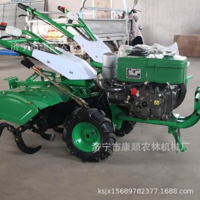 180柴油微型耕地机 四驱除草松土耕地犁地机 常发柴油旋耕机