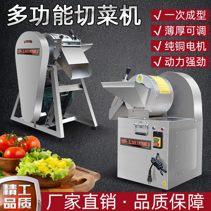 商用多功能切丝切片切丁机蔬菜加工设备不锈钢食堂切菜机土豆丝片