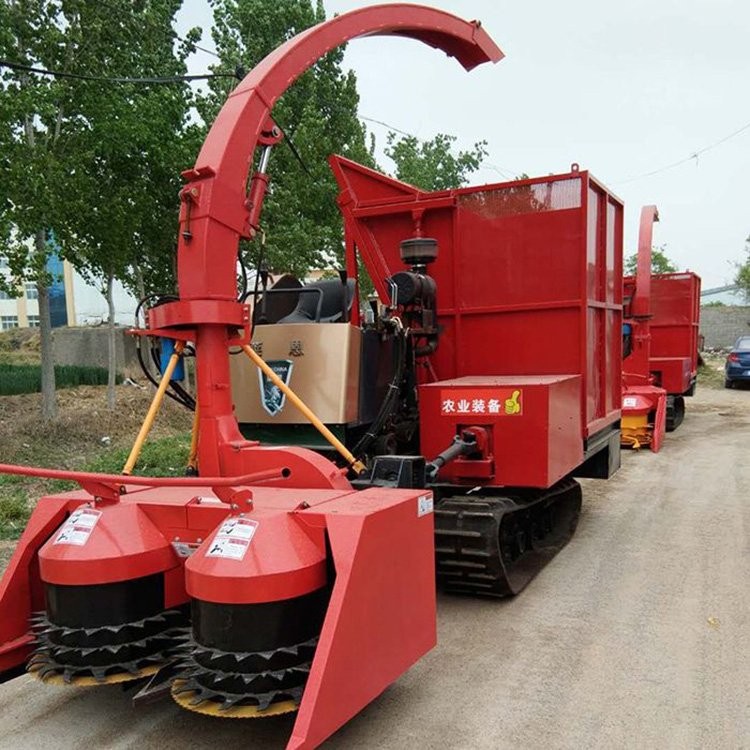 秸秆收割履带式青储机供应 牧森农业机械销售 畜牧业使用图2