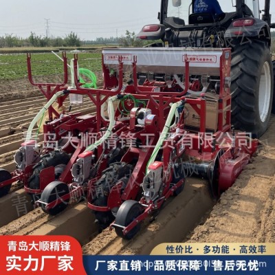 牵引式 3垄3行旋耕起垄滴灌气吸播种白菜播种机沈阳新民白菜产区