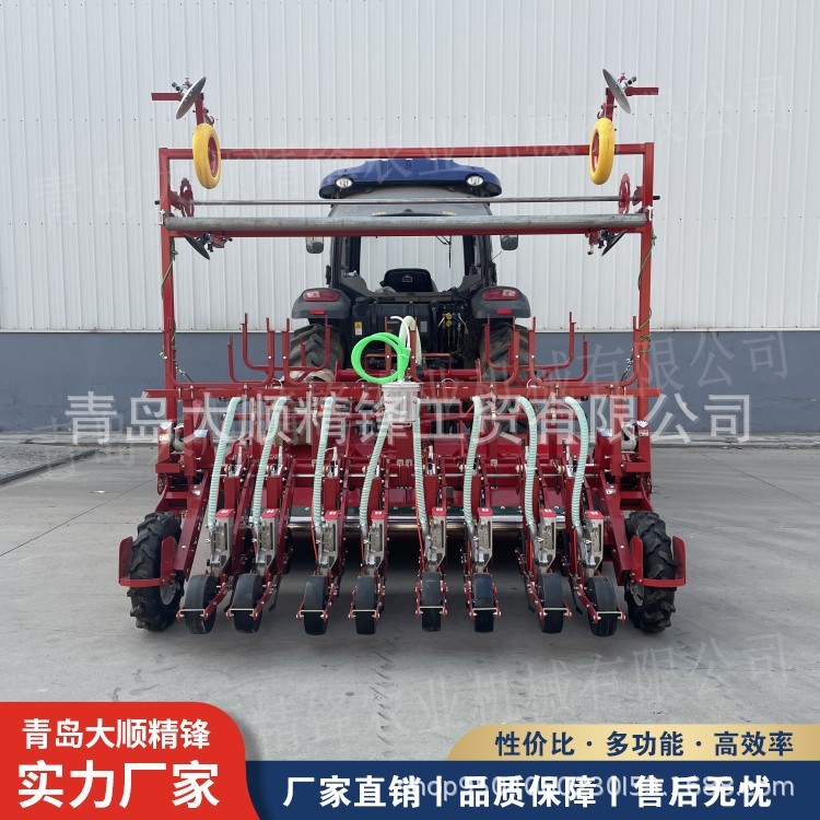 1垄8行旋耕起垄滴灌气吸播种机娃娃菜播种机蔬菜播种机图2