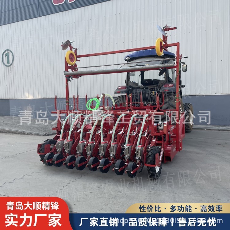 1垄8行旋耕起垄滴灌气吸播种机娃娃菜播种机蔬菜播种机