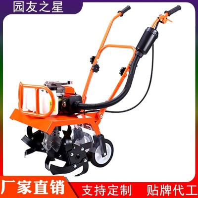 农业设备微耕机小型翻土机农用打田旋耕机耕地犁地翻土机土壤耕整