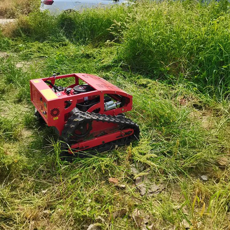 丽山 全自动遥控履带割草机大马力柴油开荒庭院果园小型碎草机图3