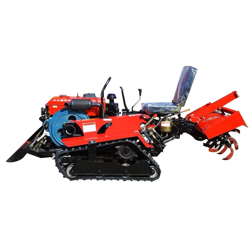 履带式旋耕机农用微耕机多功能小型翻土耕地水陆大棚果园开沟机图5