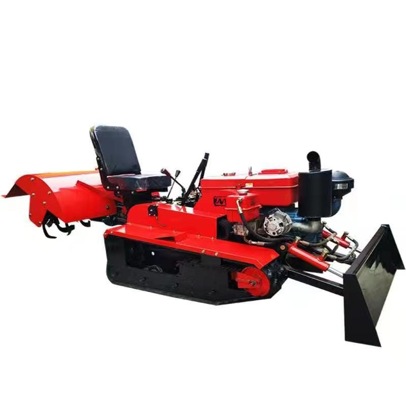 小型履带式微耕机果园座驾式旋耕机24马力35马力松土微耕机图5