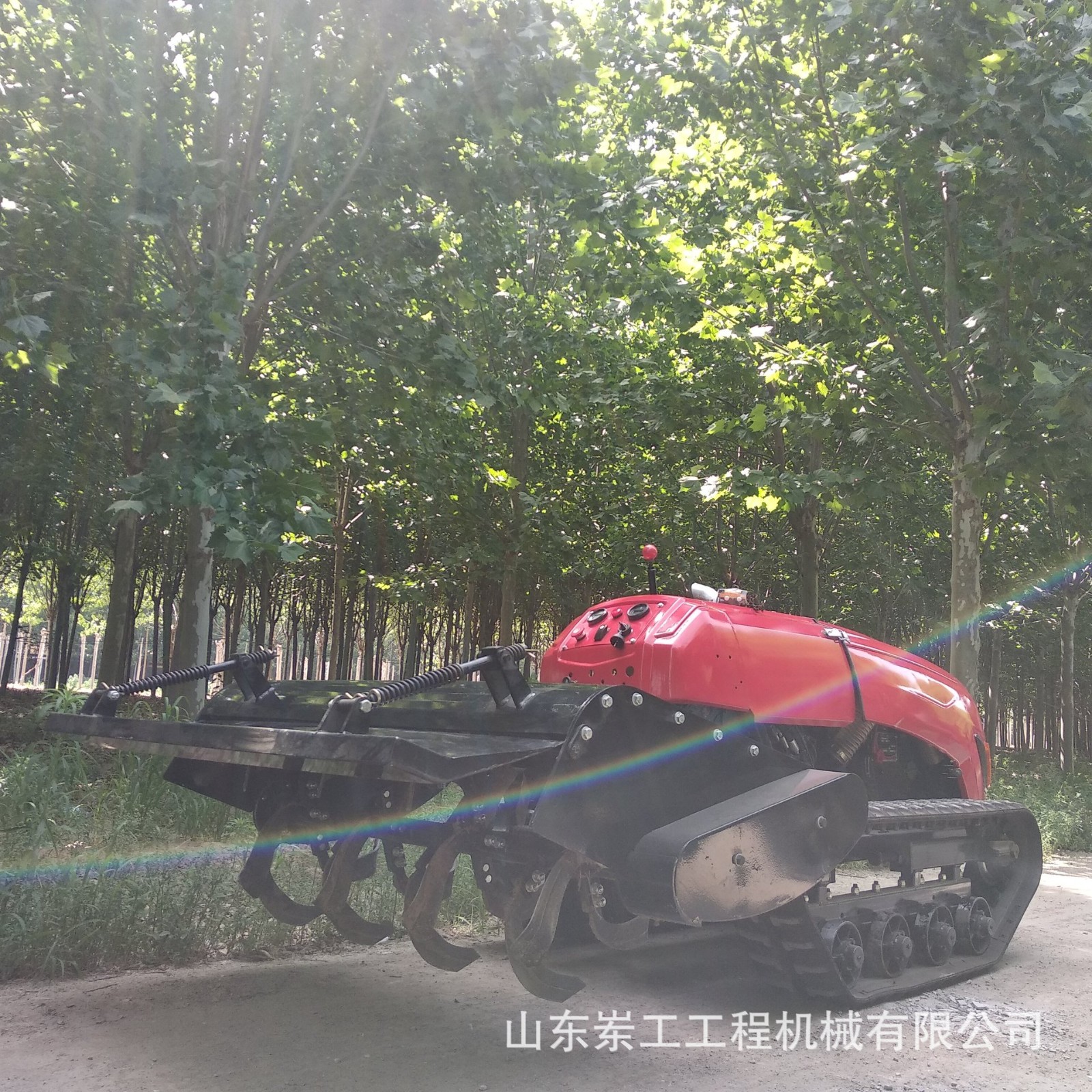 农用遥控自走式微耕机果园小型松土机32马力柴油履带式微耕机图2