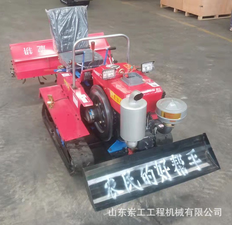 大棚自走式履带微耕机农用柴油小型耕地机果园迷你型座驾微耕机图4