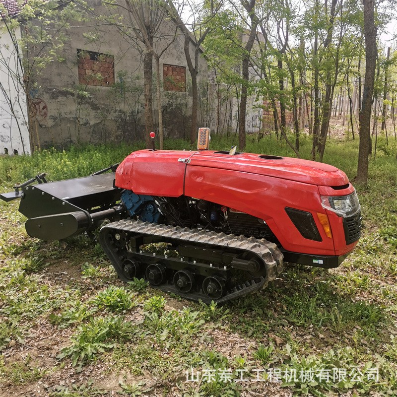 自走式履带微耕机农用智能松土机遥控小型耕地机图2