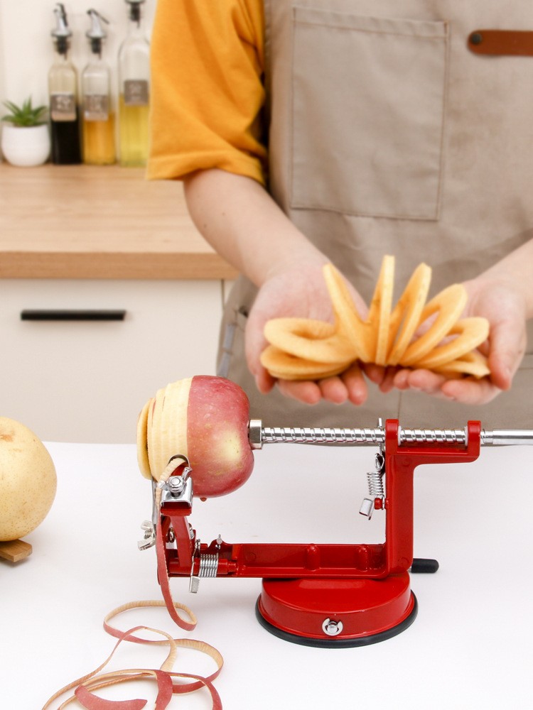 苹果削皮器家用手摇水果削皮器多功能三合一自动刨去皮柿子削皮机图2