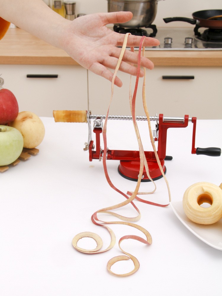 苹果削皮器家用手摇水果削皮器多功能三合一自动刨去皮柿子削皮机图3