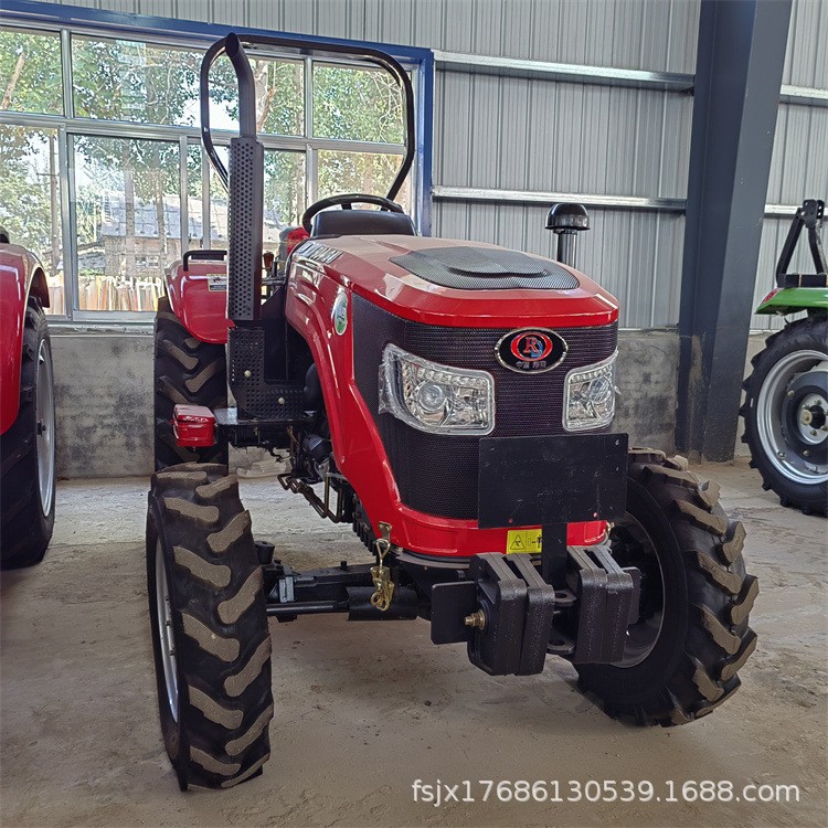 畅销款万年红四驱拖拉机 8+8梭式换档 大马力柴油双缸四轮拖拉机图2