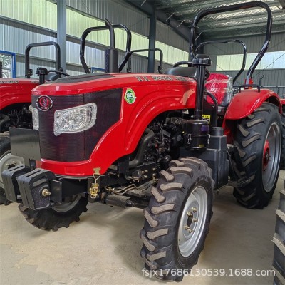 畅销款万年红四驱拖拉机 8+8梭式换档 大马力柴油双缸四轮拖拉机