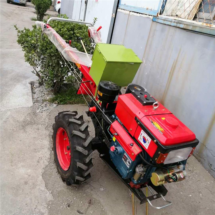 小型农用手扶拖拉机 12马力旋耕起垄机 加座位水田耕地打田机图2