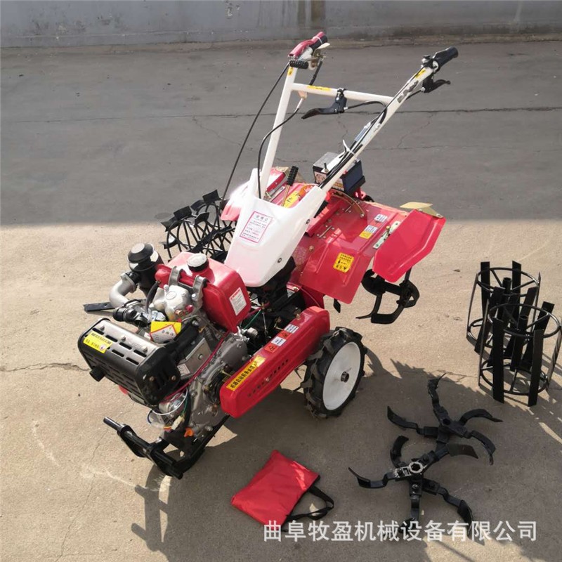 170汽油两驱小型微耕机 多功能手扶翻地机 四驱柴油旋耕机图2