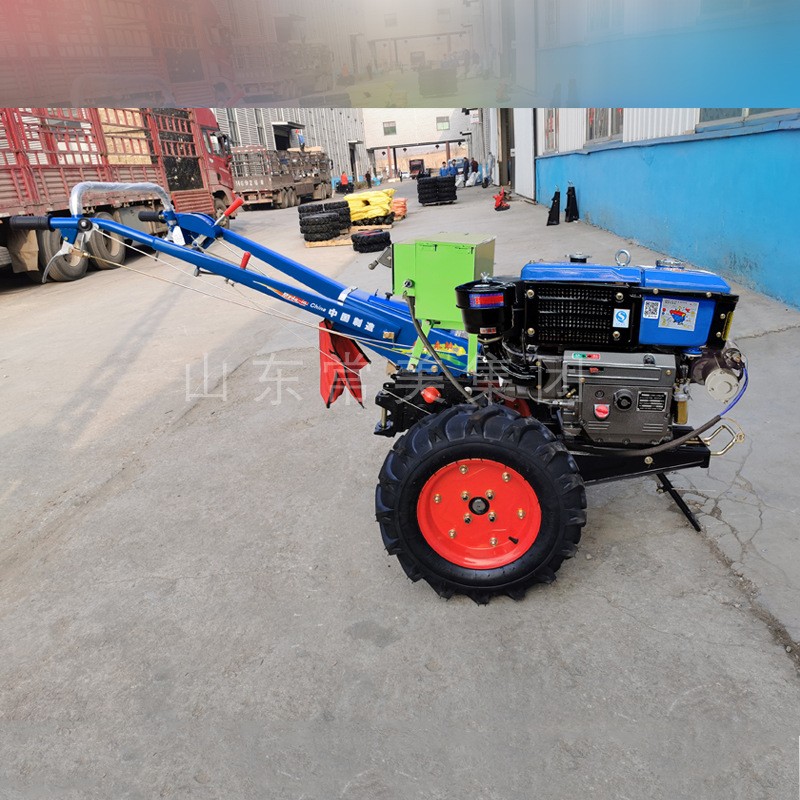 常美101风冷12匹195NL冷凝水冷手扶拖拉机旋耕机耕地机图2