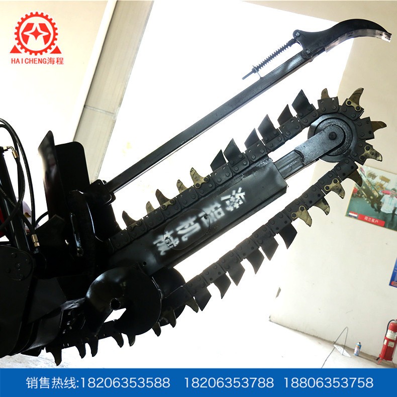 电缆开沟机 开沟机多少钱一台 农田开沟机 圆盘链式开沟机图4