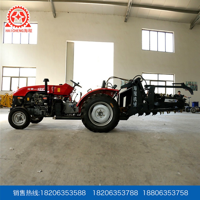 厂家直供 大型农耕机 链条式500大棚王开沟机 多用开沟机规格齐全图2